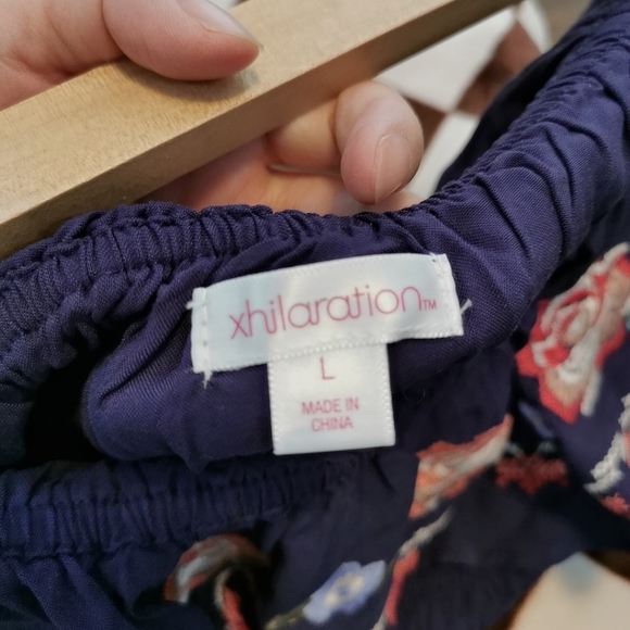 NWOT Xhilaration Embroidered Ruffle Tops - Picture 5 of 8